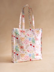 Cath Kidston Cream Valentines Print Large Book Bag - Image 2 of 6