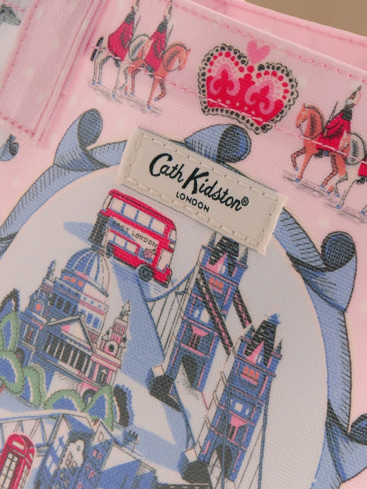 Cath Kidston Pink London Print Small Book Bag - Image 2 of 5