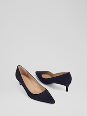 LK Bennett Blue New Ava Signature Navy Sandal - Image 3 of 4