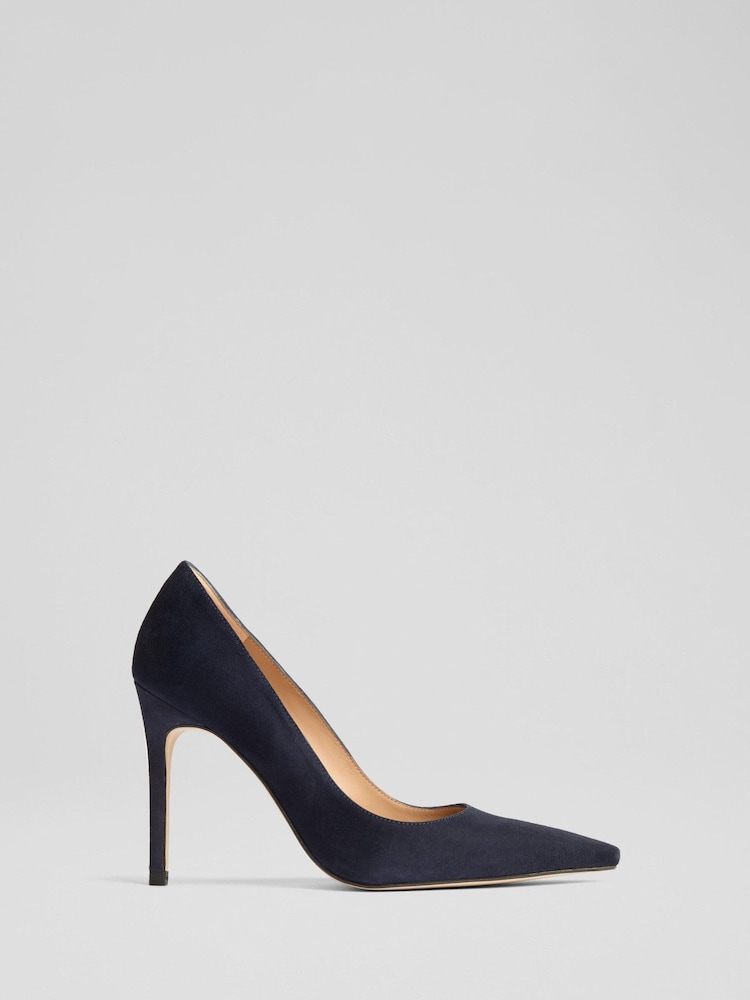 LK Bennett Blue Fern New Suede Signature Sandal - Image 1 of 3