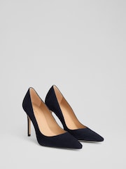 LK Bennett Blue Fern New Suede Signature Sandal - Image 2 of 3