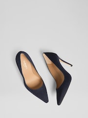 LK Bennett Blue Fern New Suede Signature Sandal - Image 3 of 3