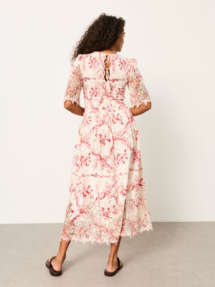 FatFace Alice Ivory Vintage Bloom Midi Dress - Image 2 of 6