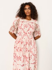 FatFace Alice Ivory Vintage Bloom Midi Dress - Image 3 of 6