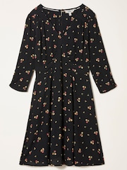 FatFace Anya Black Ditsy Pop Dress - Image 5 of 5