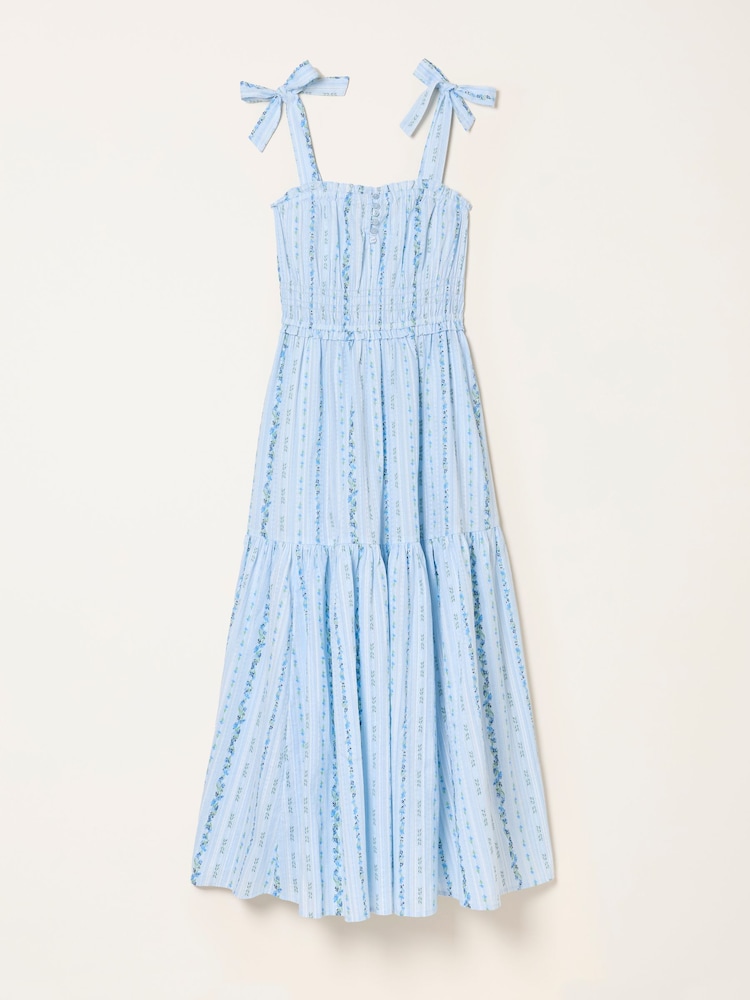 FatFace Martha Blue Stripe Midi Dress - Image 6 of 6 FatFace Martha Blue Stripe Midi Dress - Image 6 of 6