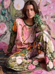 Pink Floral Benjamin McGregor Long Sleeve Pyjamas - Image 1 of 8