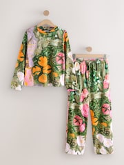 Pink Floral Benjamin McGregor Long Sleeve Pyjamas - Image 6 of 8
