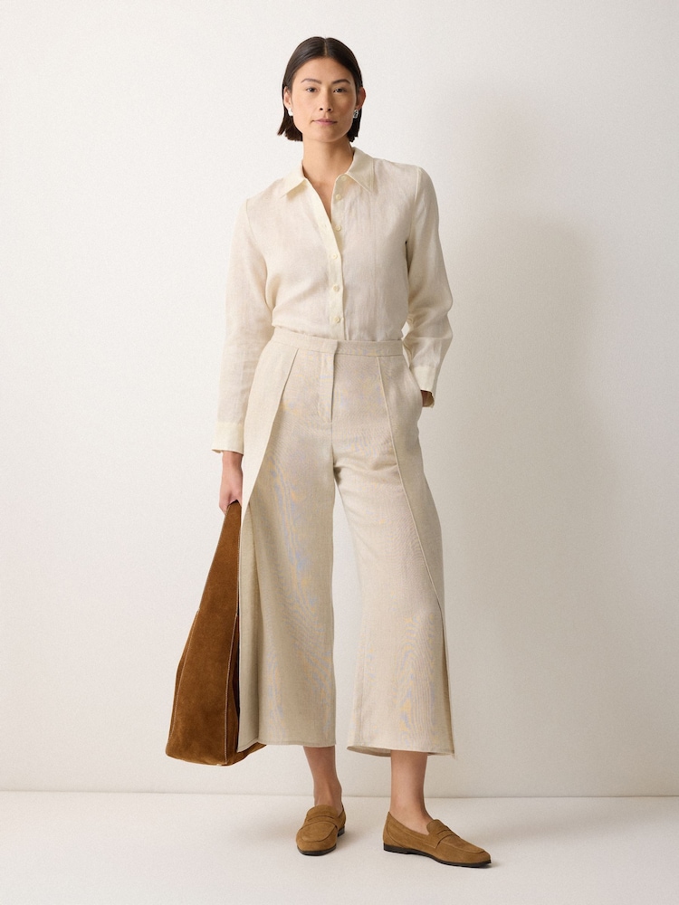 Jigsaw White Classic Linen Shirt - Image 1 of 5