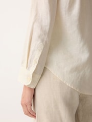 Jigsaw White Classic Linen Shirt - Image 2 of 5