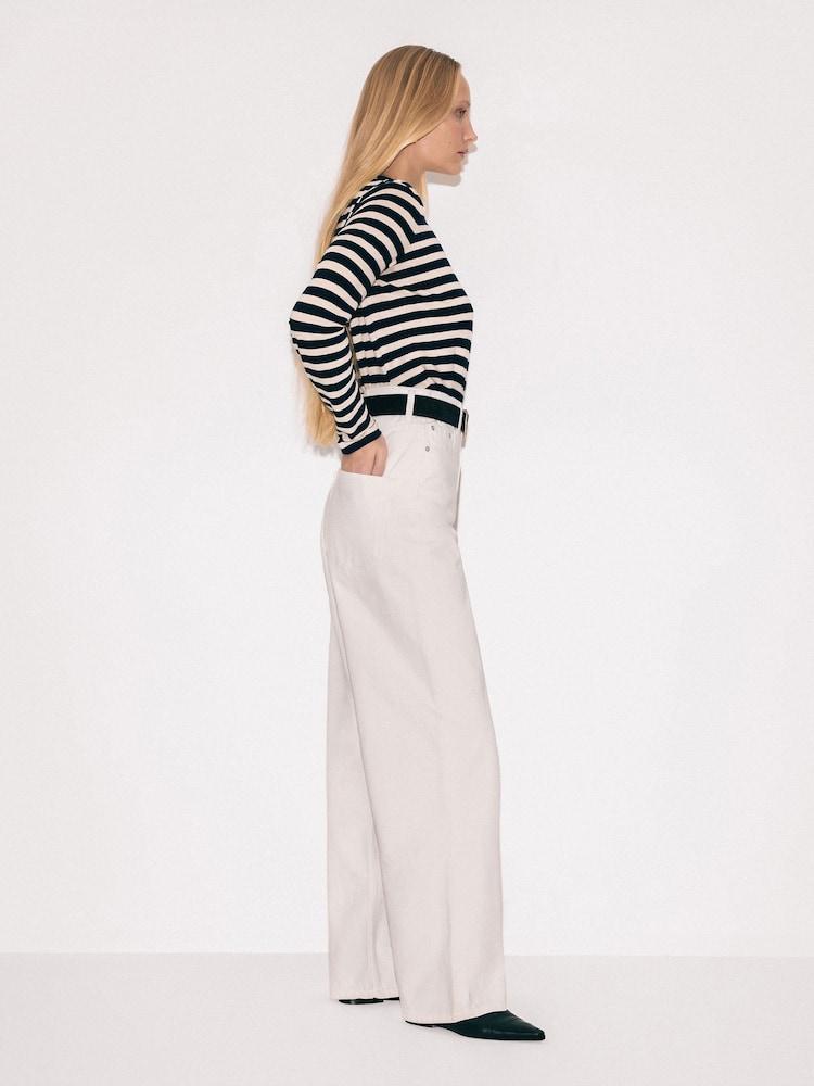 Jigsaw White Lucia Wide Leg Jeans - Image 2 of 3