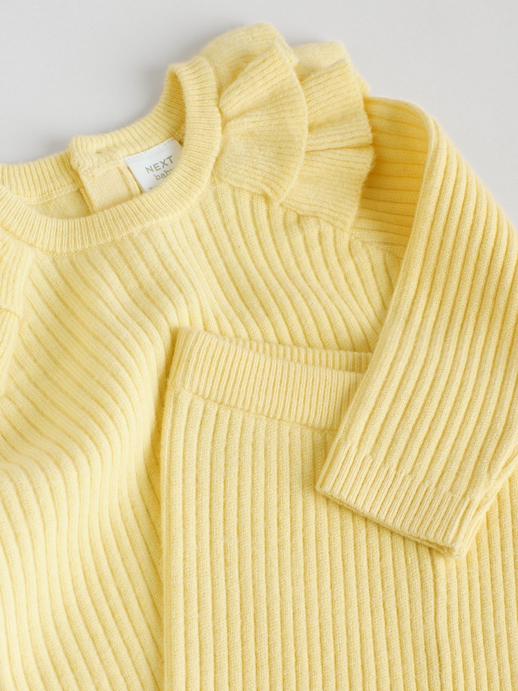 Lot De 2 Vêtements Next Pour Bébé Fille 6-9 Mois - Jaune Et Blanc - Neuf Avec étiquettes - Été Sans Manches