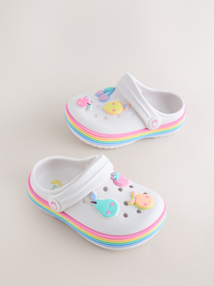 White Fruit Standard Fit (F) Character Clogs - Image 1 of 5