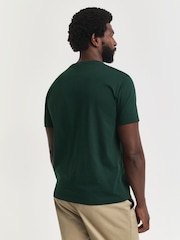 Verde - Camiseta com logotipo do escudo GANT - Imagem 2 de 5