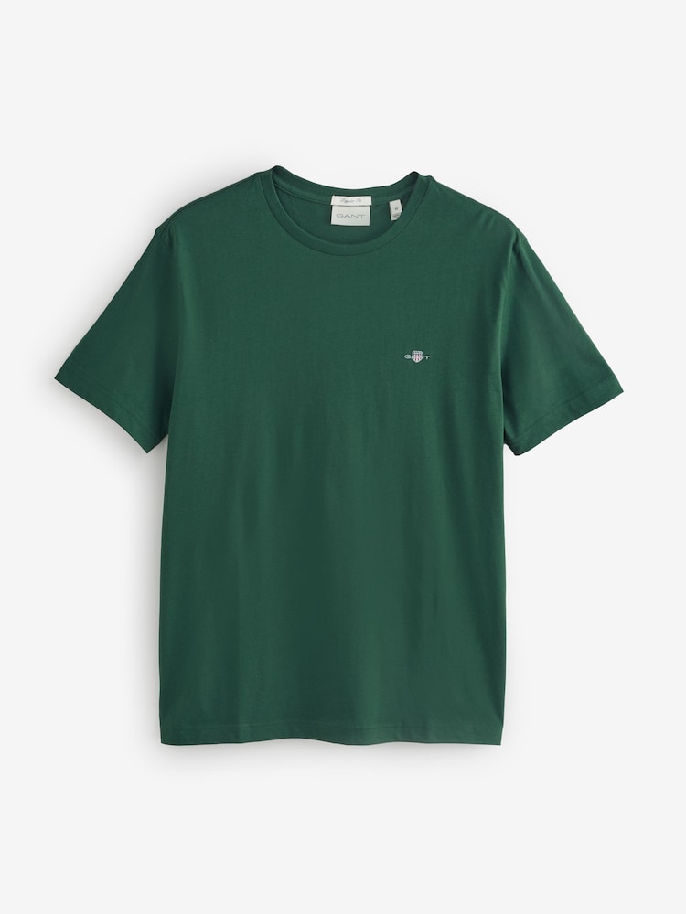 Verde - Camiseta com logotipo do escudo GANT - Imagem 5 de 5
