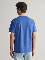 GANT Blue Shield Logo Cotton T-Shirt - Image 2 of 4