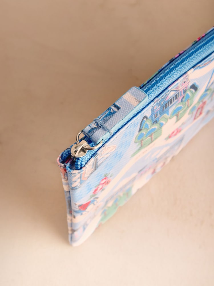 Cath Kidston Blue London Town Print Zipped Purse - Image 3 of 3