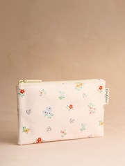 Cath Kidston Cream Love Notes Print Zip Purse - Image 1 of 3