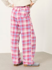 Pinkes Kariertes Jacquard-Herz - FatFace Boyfriend-Pyjamahose - Bild 2 von 6