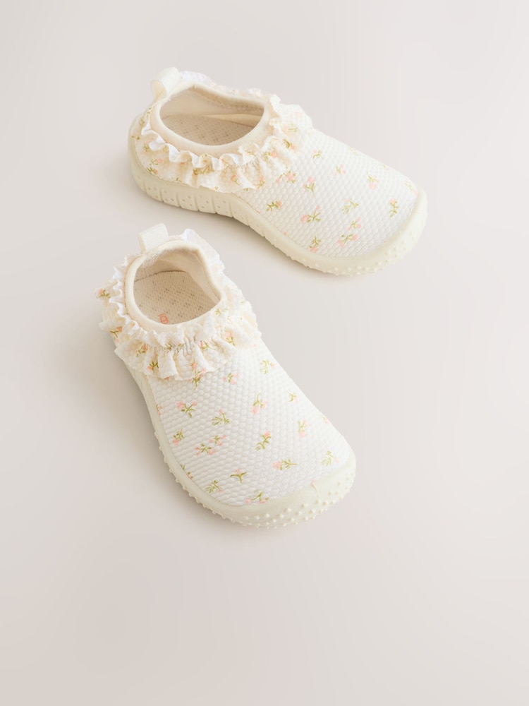 Cream Floral Swim Socks - Image 1 of 5