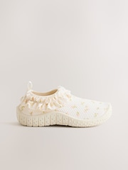 Cream Floral Swim Socks - Image 2 of 5