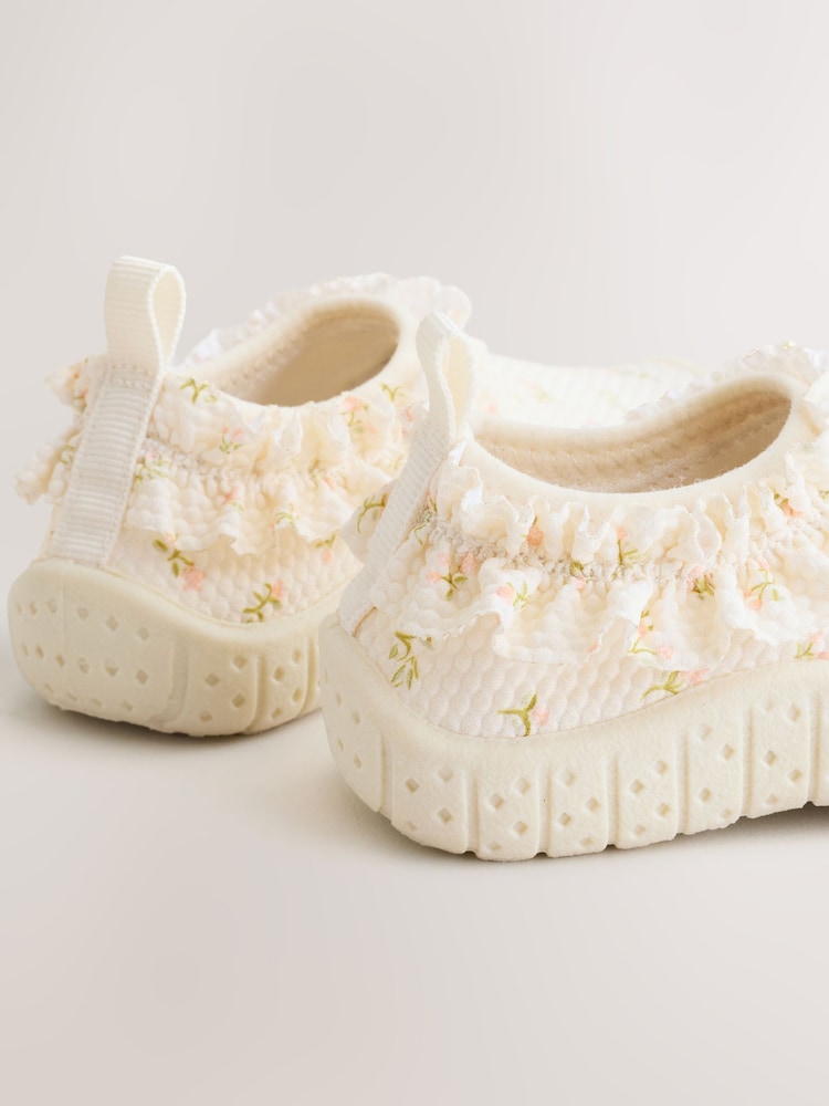 Cream Floral Swim Socks - Image 5 of 5