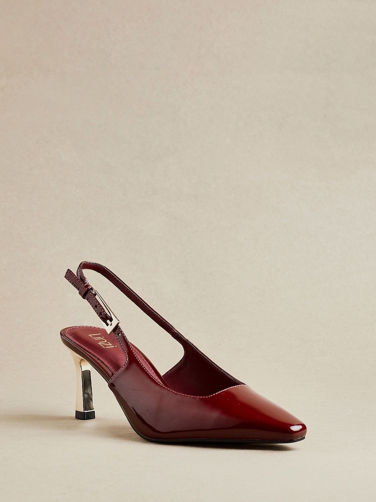Linzi Red Avani Stiletto Court Heels - Image 1 of 5
