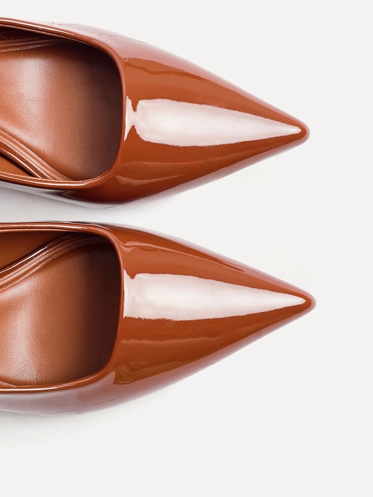 Linzi Caramel Patent Kat Closed Court Stiletto Heels - Image 5 of 5 Linzi Caramel Patent Kat Closed Court Stiletto Heels - Image 5 of 5
