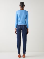 LK Bennett Lottie Plain Fine Gauge Cardigan - Imagem 2 de 3