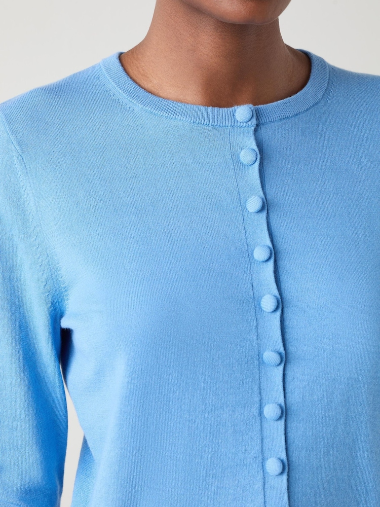 LK Bennett Lottie Plain Fine Gauge Cardigan - Imagem 3 de 3