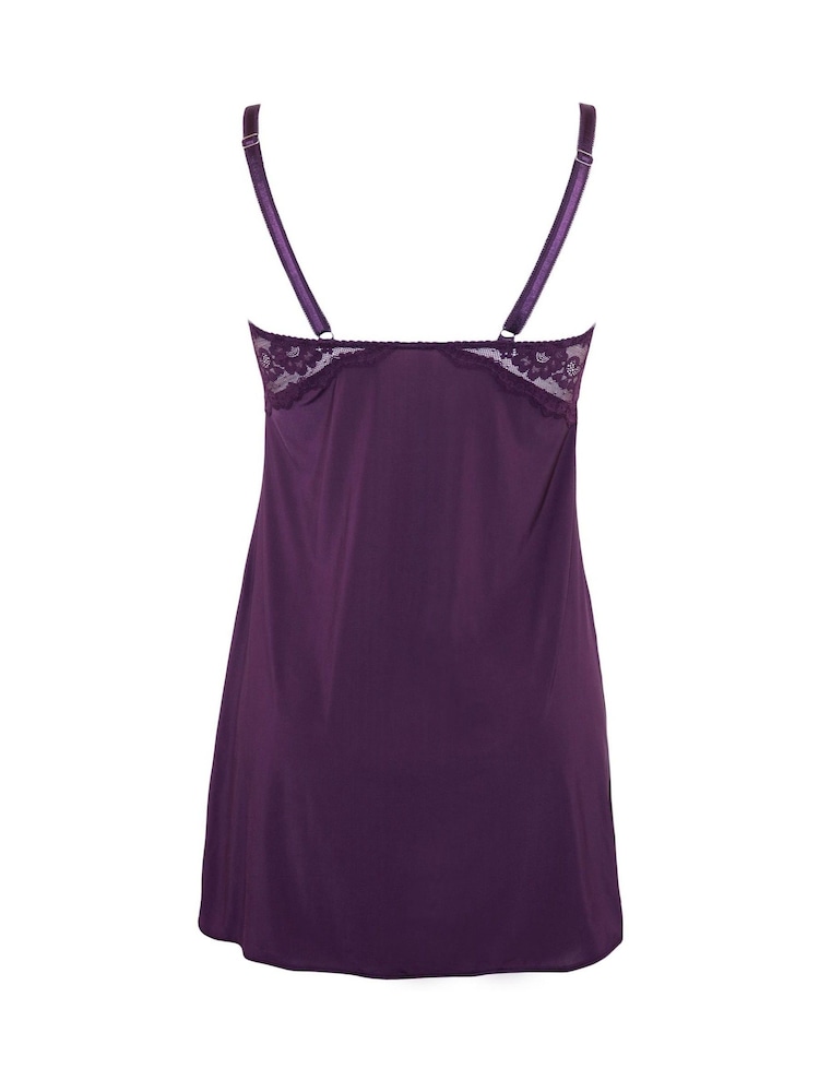 Pour Moi Purple Fleur Lace Chemise - Image 4 of 4