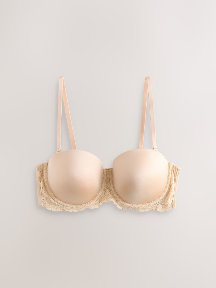 Almond Nude A-E Light Pad Strapless Multiway Bras 2 Pack - Image 2 of 9