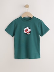 Green/White/Orange Regular Fit Graphic Print Short Sleeve T-Shirts 3 Pack (3-16yrs) - Image 2 of 7