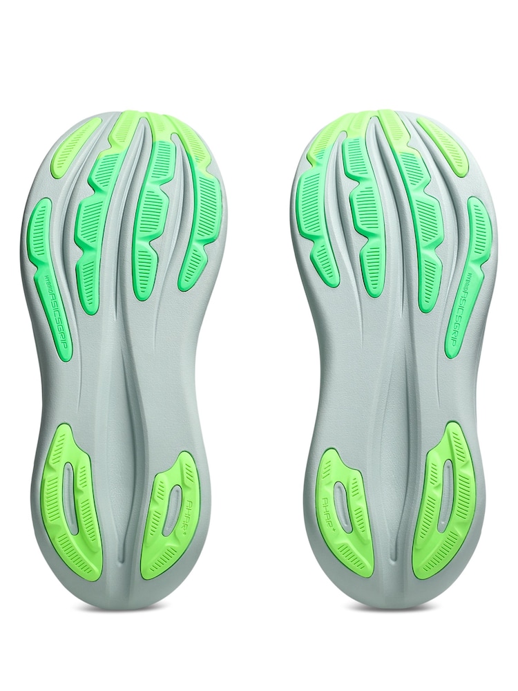 ASICS White/Green Gel Nimbus 28 Running Trainers - Image 7 of 7