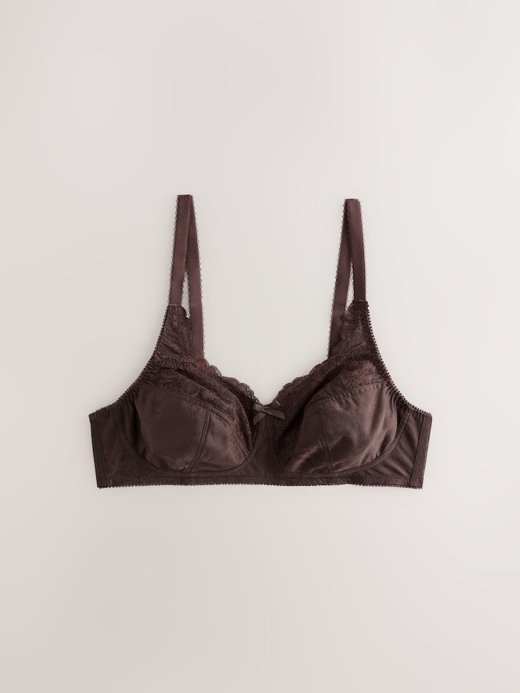 Black/White/Chocolate Nude Total Support Full Cup Lace Ultimate Comfort Bras 3 Pack - Image 2 of 6 Black/White/Chocolate Nude Total Support Full Cup Lace Ultimate Comfort Bras 3 Pack - Image 2 of 6