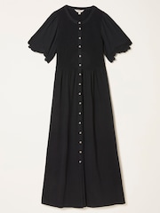 FatFace Fleur Black Jersey Midi Dress - Image 7 of 7