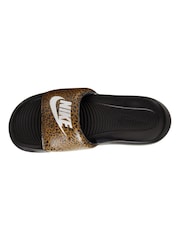 Nike Tan Brown Victori One Print Slides - Image 5 of 7