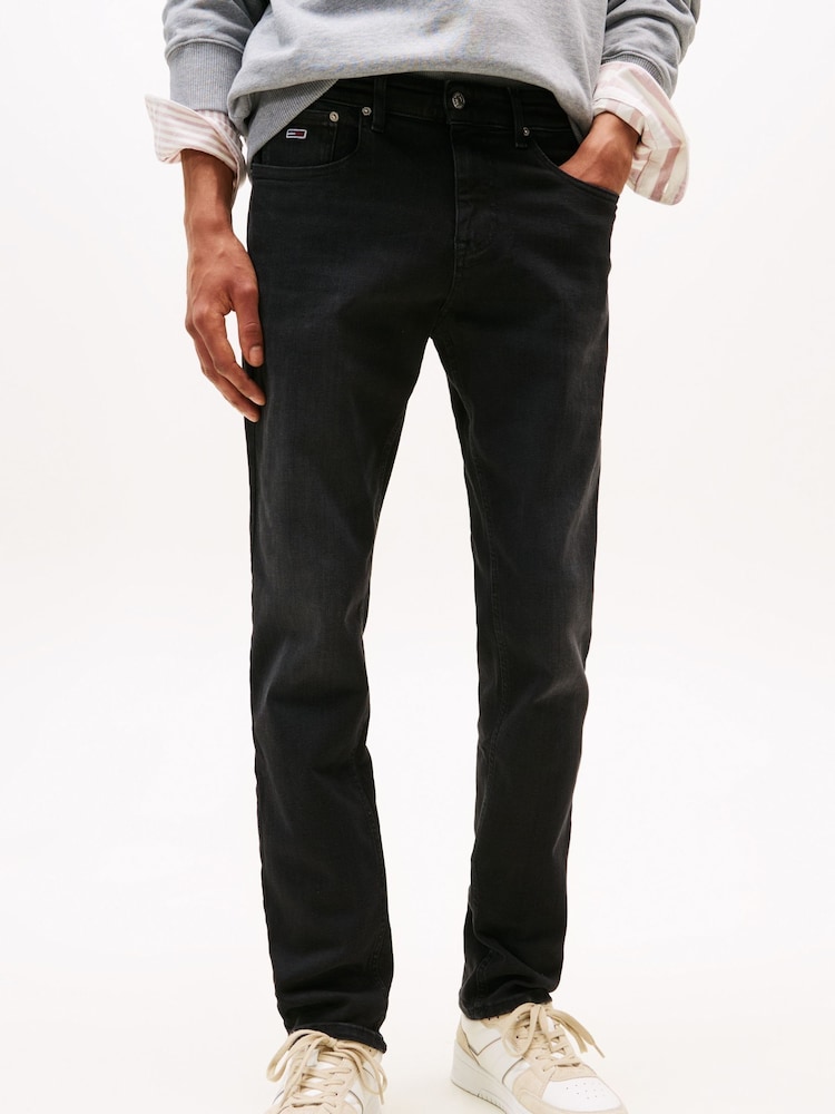 Tommy Jeans Black Scanton Slim Jeans - Image 1 of 5