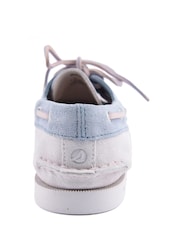 Sperry Authentic Original 2 Eye Boat White Shoes - Image 4 of 4