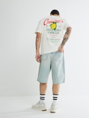 River Island Grey Oversized Fit Lemoncello T-Shirt - Image 2 of 4