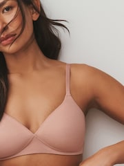 Black/White/Praline Nude Pad Non Wire Cotton Blend Ultimate Comfort Bras 3 Pack - Image 5 of 11