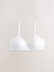 Black/White/Praline Nude Pad Non Wire Cotton Blend Ultimate Comfort Bras 3 Pack - Image 8 of 11