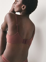 Black/White/Chocolate Nude Non Pad Non Wire Cotton Blend Ultimate Comfort Bras 3 Pack - Image 13 of 19