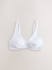 Black/White/Chocolate Nude Non Pad Non Wire Cotton Blend Ultimate Comfort Bras 3 Pack - Image 15 of 19