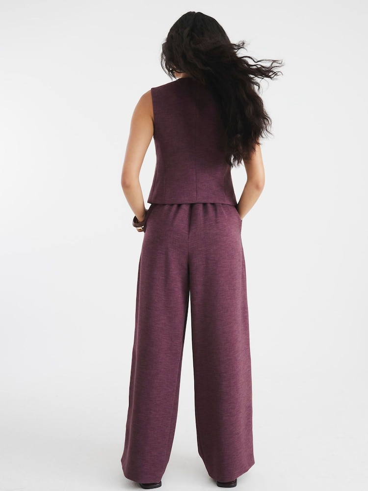River Island Purple Wide Leg Trousers - Image 4 of 4 River Island Purple Wide Leg Trousers - Image 4 of 4