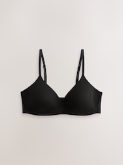 Black/White/Chocolate Nude Pad Non Wire Cotton Blend Ultimate Comfort Bras 3 Pack - Image 2 of 7