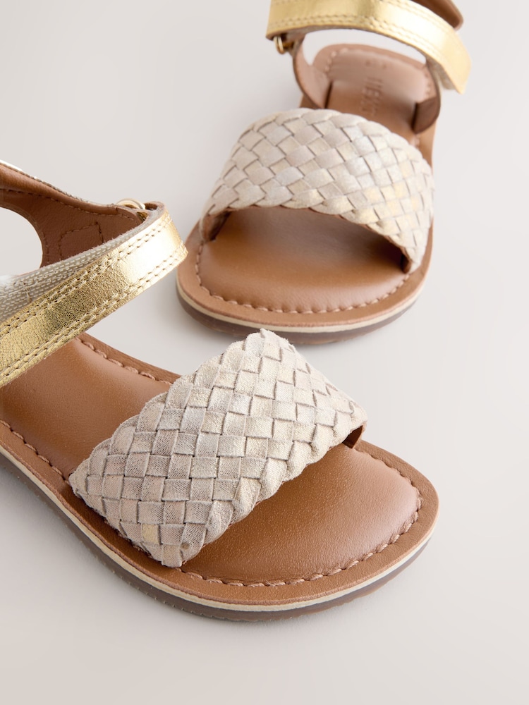 Gold Standard Fit (F) Leather Twist Sandals with Touch Fastening - Image 9 of 9 Gold Standard Fit (F) Leather Twist Sandals with Touch Fastening - Image 9 of 9