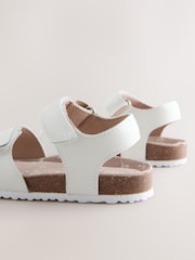 أبيض - صندل إغلاق باللمس بتوسيد فلين - Image 3 of 5