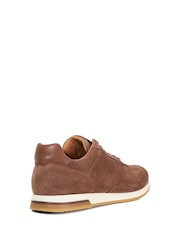 Dune London Brown Trilogy Perforated Runner Trainers - Image 3 of 5