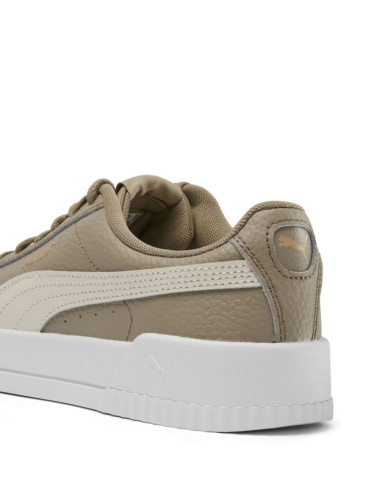 Puma Brown Womens Carina Lux Trainers - Image 6 of 6